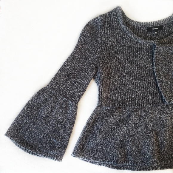 Express | Knit Bell Sleeve Sweater xs - Picture 2 of 4